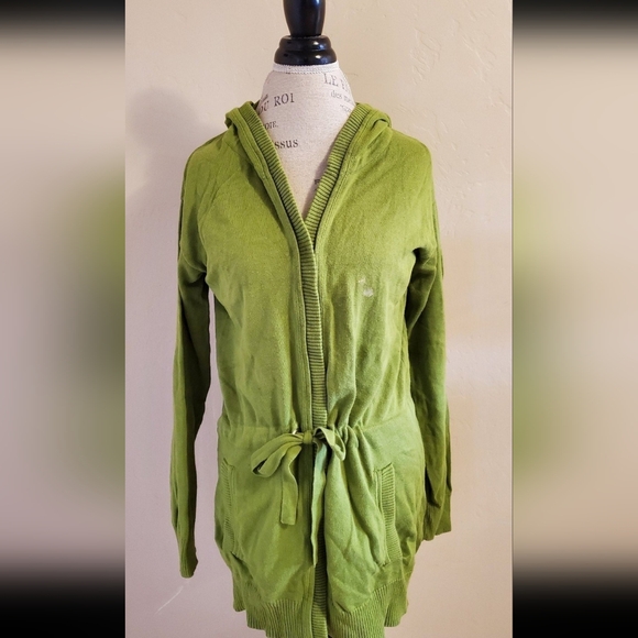 Kenneth Cole New York Green Hoodie Cardigan Size Small - Picture 2 of 6